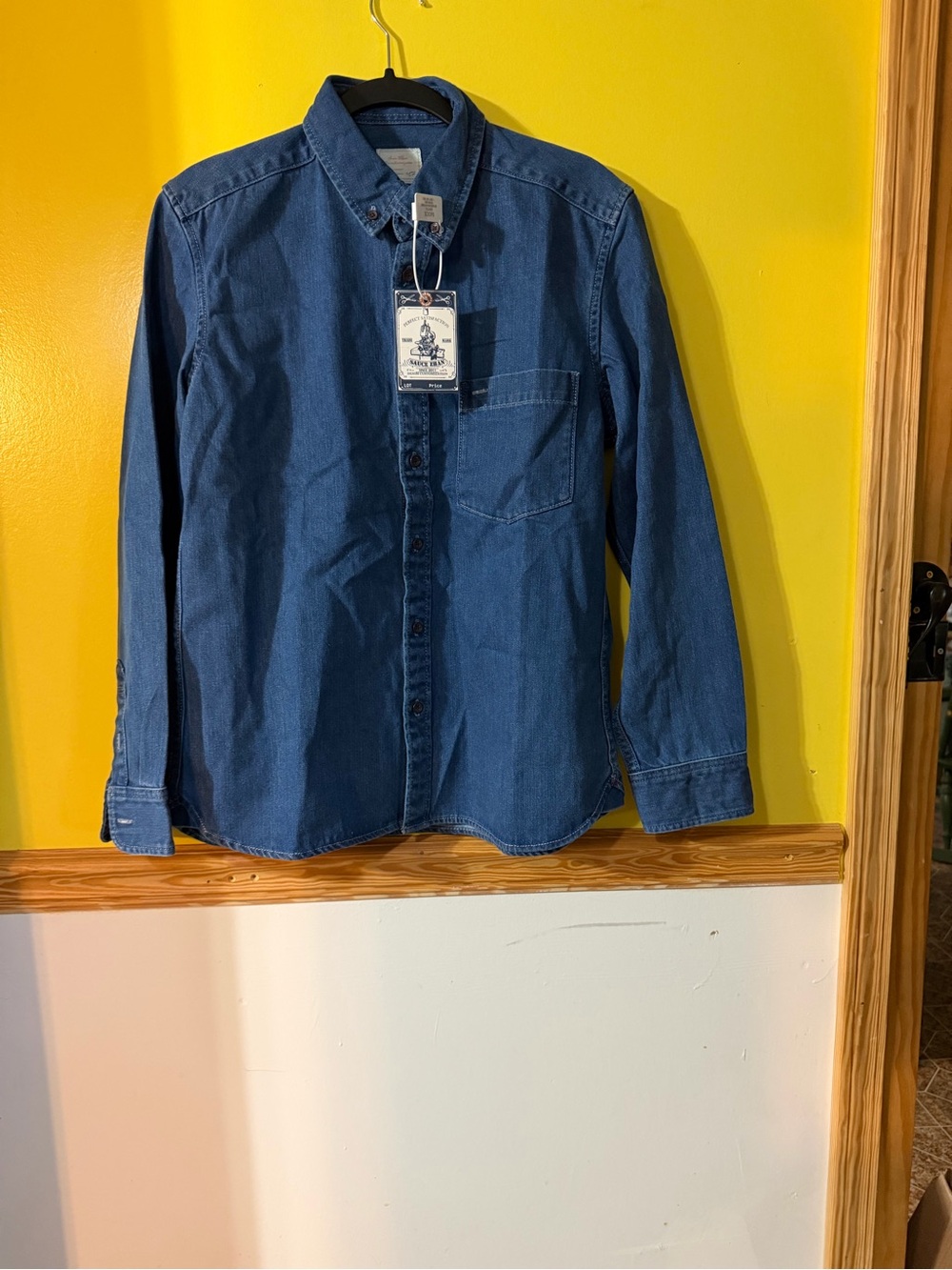 Denim Button-Down Shirt - Blue